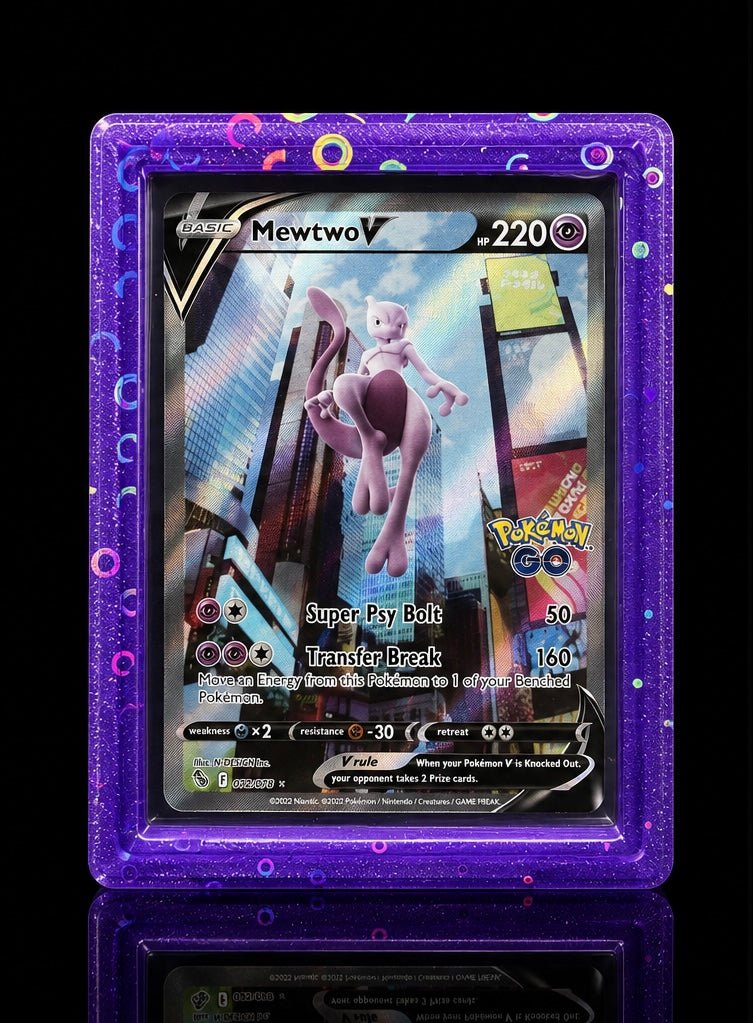 (Stained Glass Purple) TopGuard - Top Loader Card Protector - shophardguard