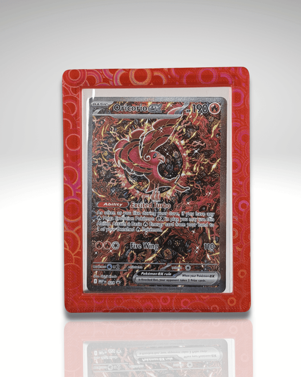 (Stained Glass Red) TopGuard – Top Loader Card Protector - shophardguard