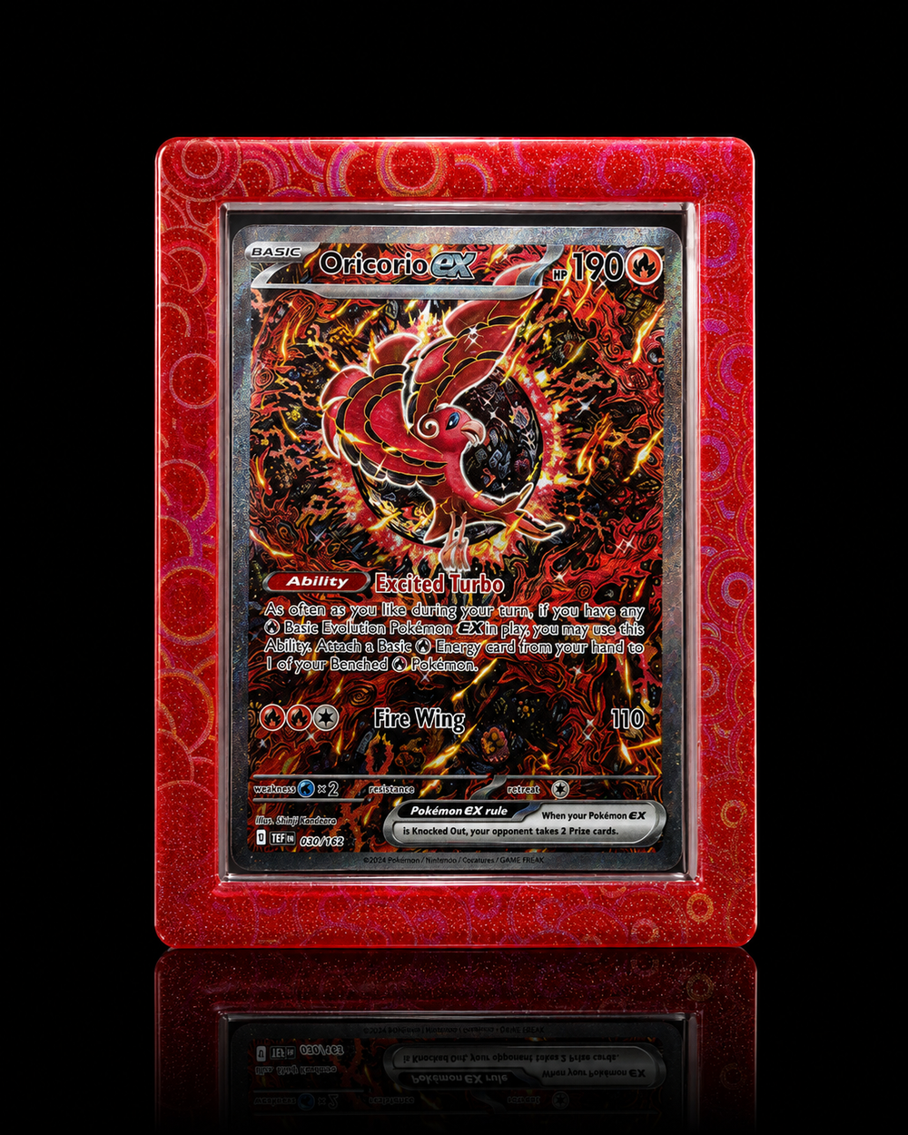 (Stained Glass Red) TopGuard – Top Loader Card Protector - shophardguard