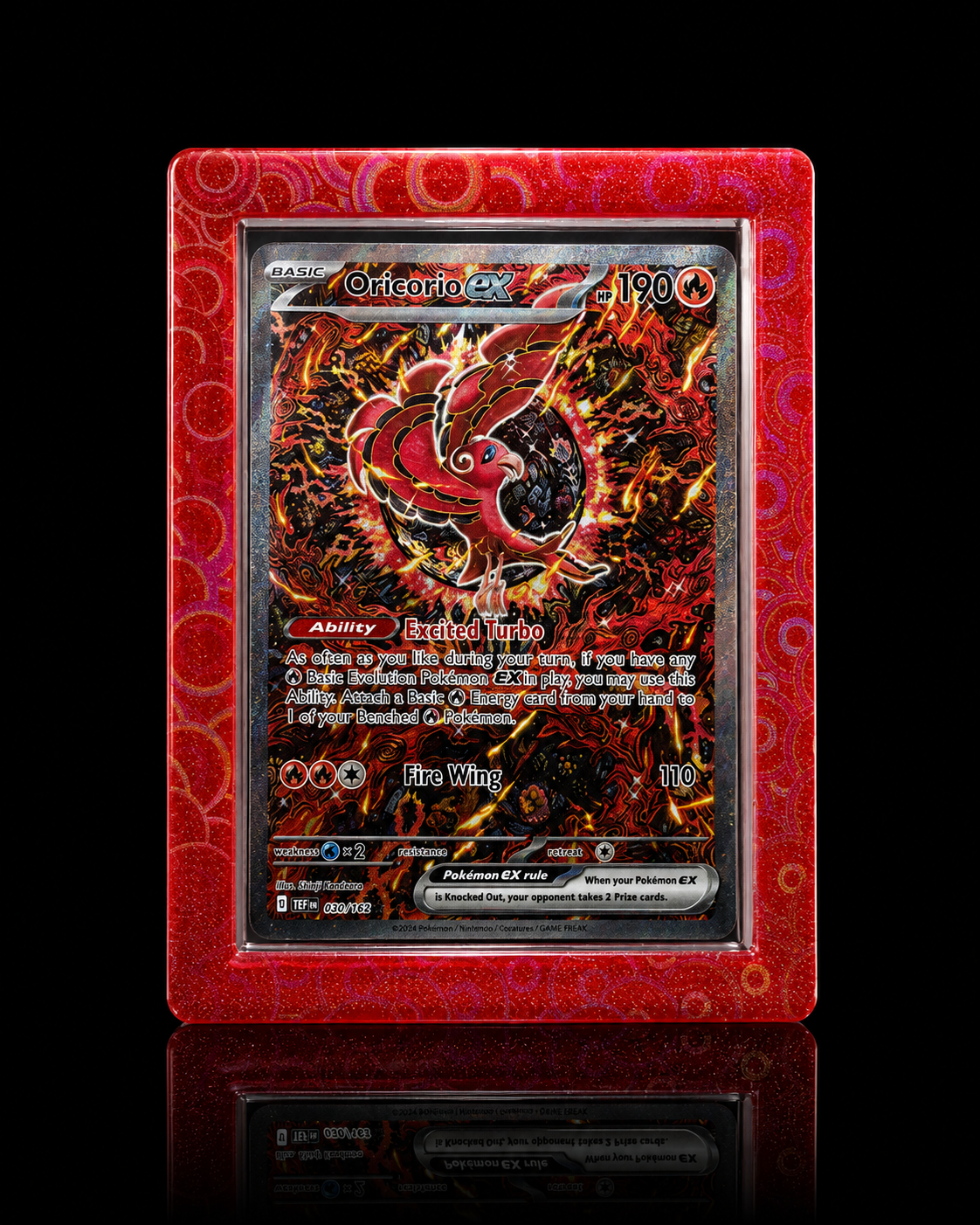 (Stained Glass Red) TopGuard – Top Loader Card Protector - shophardguard
