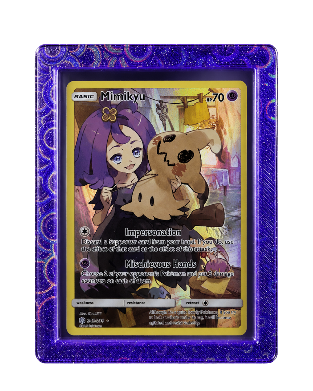 TopGuard Amethyst Gemstone protective case for standard trading card top loaders with impact and scratch resistance